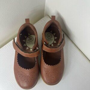 Stride Rite Sophia Toddler Girls Brown Mary Jane Shoes Size 10M Hook Loop
